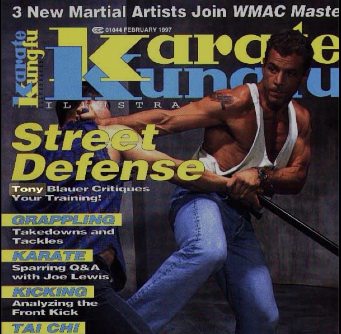 Karate Kung Fu Illustrated February 1997 cover — Tony Blauer critiques your training