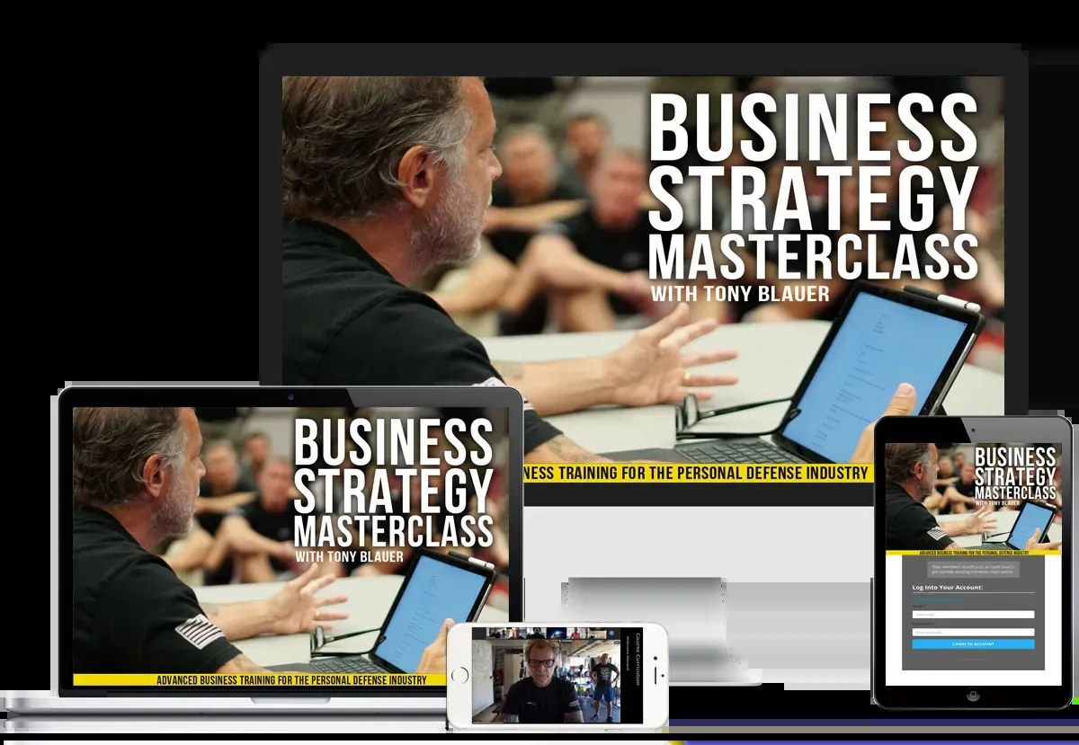 The Business Strategy Masterclass on desktop, laptop, tablet, and phone