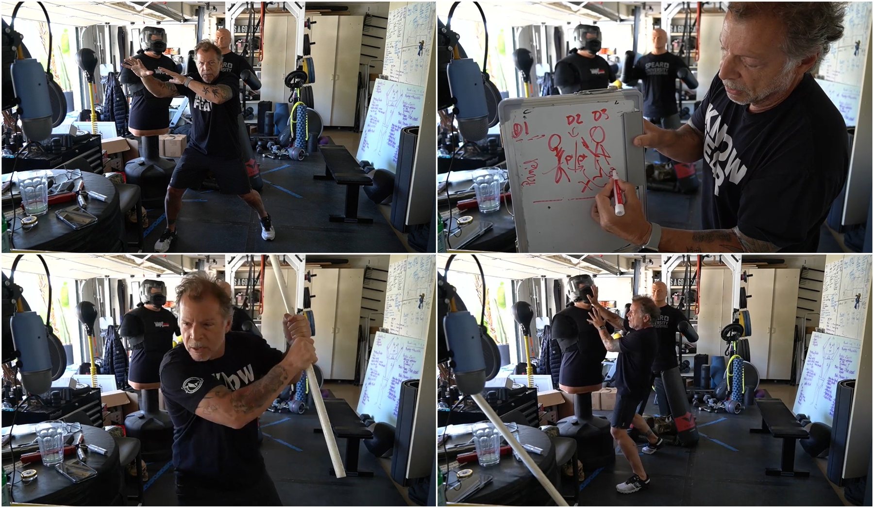 Training plan inside Coach Blauer's Tactical Garage Gym