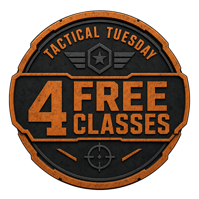 Tactical Tuesday — 4 free classes badge